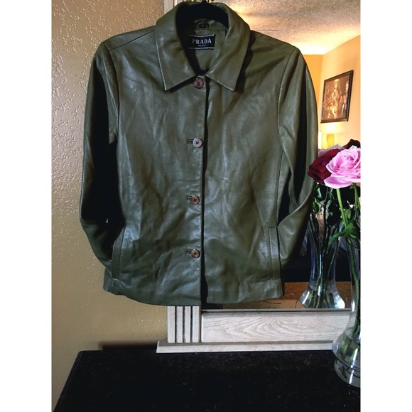 Prada | Jackets \u0026 Coats | Prada Olive 